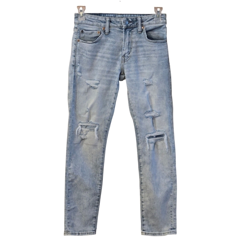 American Eagle Outfitters AirFlex Slim Distressed Stretch Blue Men's Jeans 28x30
